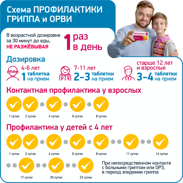 Схема приема Циклоферона